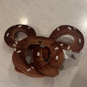 Disney Brown Pretzel Plush Toy 10.5 Inch